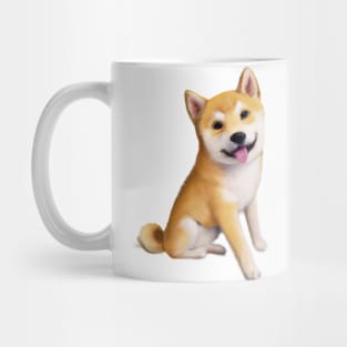 Cute Shiba Inu Drawing Mug